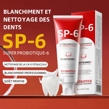 🦷 Un Sourire Plus Blanc Dès Les Premiers Jours – SP-6 Probiotics Brightening - td