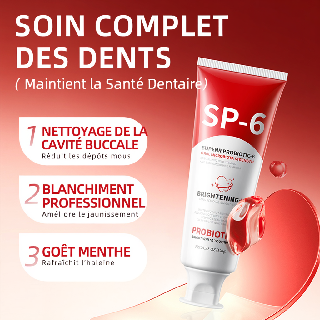 🦷 Un Sourire Plus Blanc Dès Les Premiers Jours – SP-6 Probiotics Brightening - td